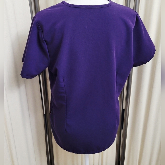 Figs Technical Collection Purple Women's Scrub Top | Medium - Picture 2 of 5